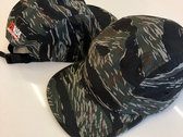 Green Tiger Camo 5 Panel Hat / Stitched 77 Rise Recordings photo 