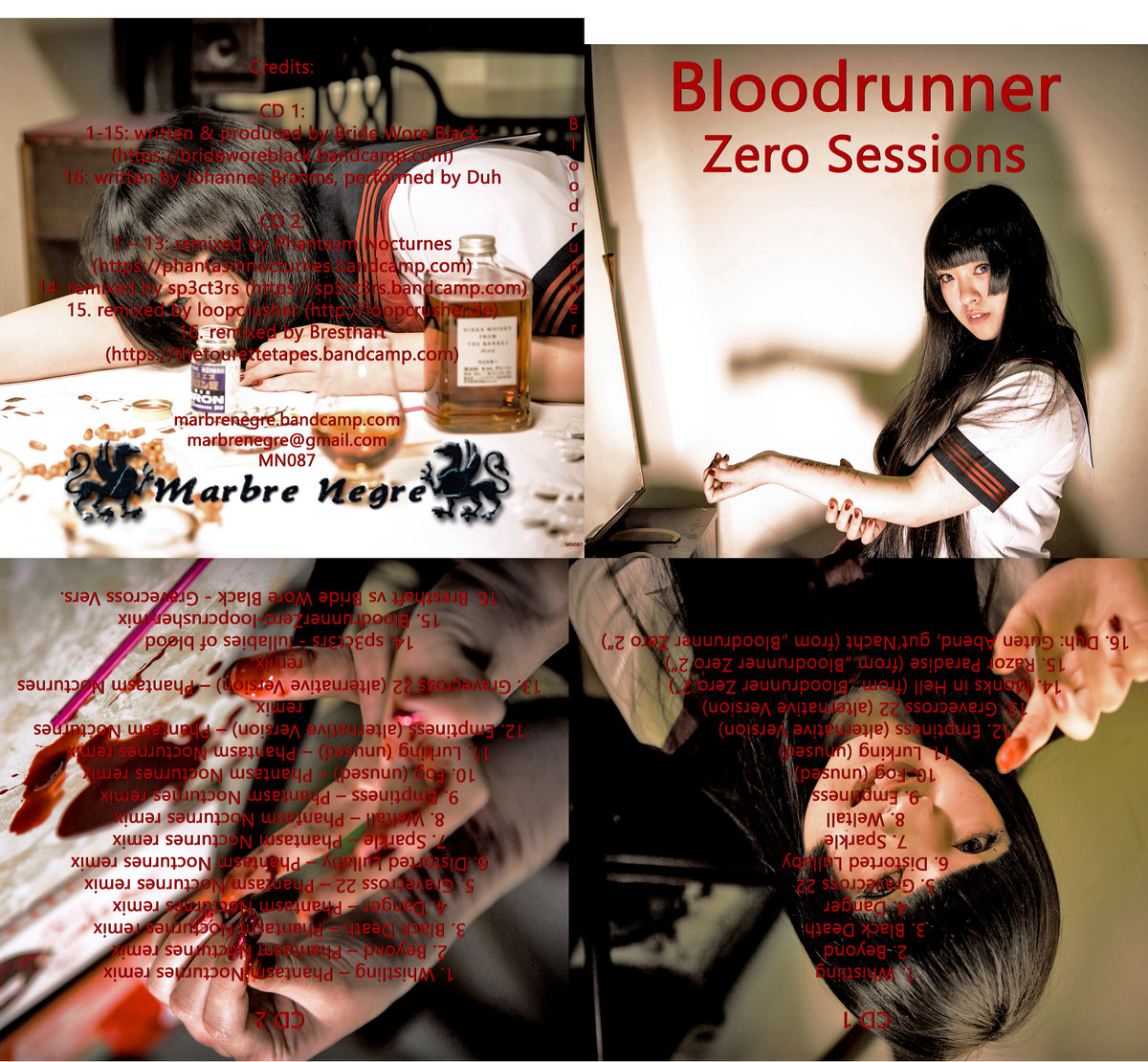 BLOODRUNNER ZERO SESSIONS BRIDE WORE BLACK Marbre Negre