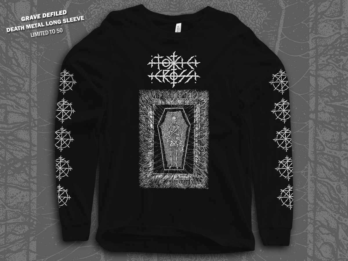 Grave Defiled" - Black 'Death Metal' Longsleeve Shirt | TOXIC CROSS