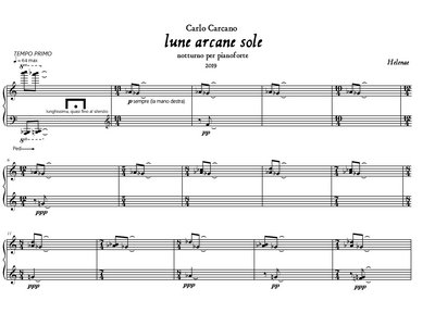 lune arcane sole - piano score (pdf) main photo