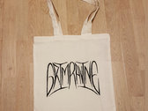 Logo Tote Bag - Natural Cotton with Black or Green Ink photo 