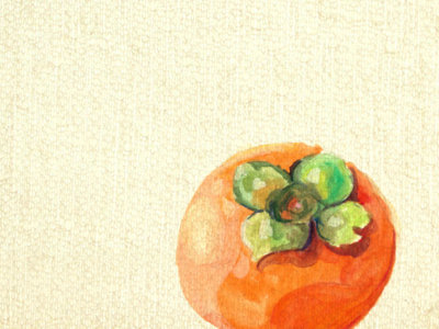 persimmons Watercolor Print main photo