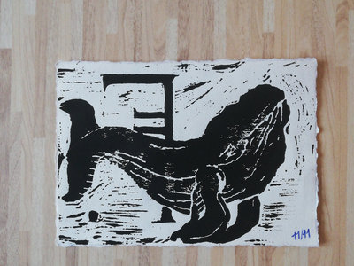 Linoleum Print Whale main photo