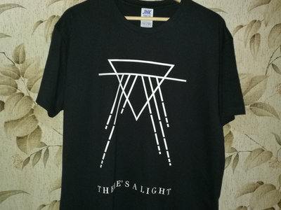 "There's A Light Logo Design screen print T-Shirt black" main photo