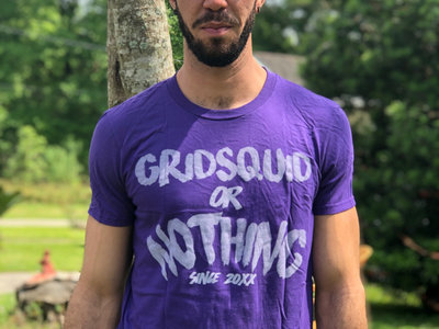 Grid Squid or Nothing T-Shirt (Purple) main photo