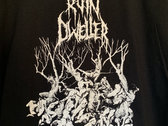 "Tree Terror" (White on Black) Short Sleeve T-Shirt photo 