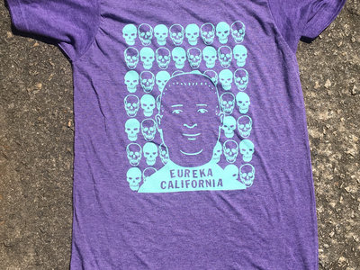 Bobby Hill & Skulls T-Shirt (Mint on purple) main photo