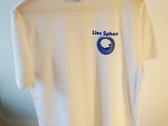 'A Moving Sun' T-Shirt (white with blue motif) photo 