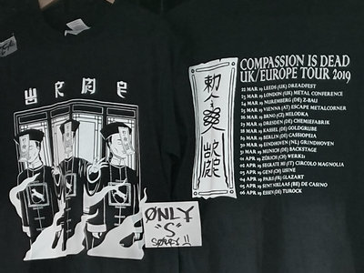 'Compassion is Dead' UK/Europe Tour 2019 short sleeve shirt main photo