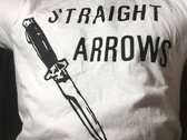 Straight Arrows - Classic Knife print - extra large print on tee