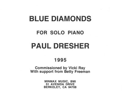 Blue Diamonds - for solo piano main photo