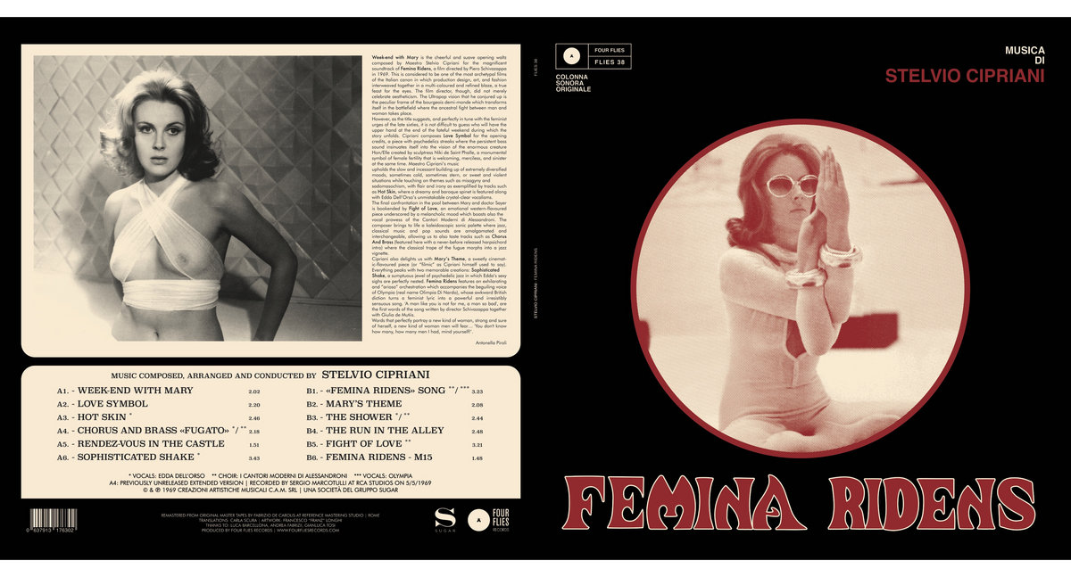 洋楽 Stelvio Cipriani/ femina ridens / LP FEMINA RIDENS | STELVIO CIPRIANI | Four Flies Records