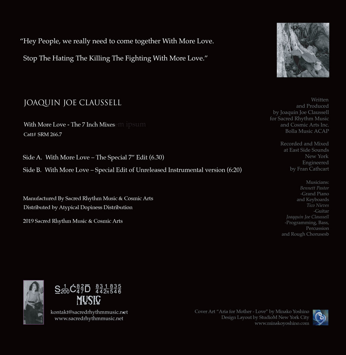 Joaquin Joe Claussell Presents: With More Love - 7