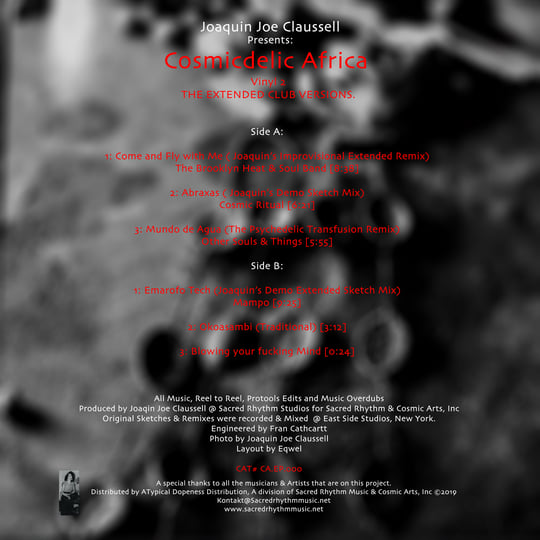 洋楽 Joaquin Joe Claussell Cosmicdelic Africa Joaquin Joe Claussell presents: Cosmicdelic Africa Vol.2 - The