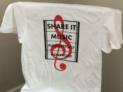 Share It Music - Logo on White T-shirt main photo
