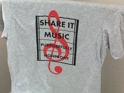 Share It Music - Logo on Grey T-shirt main photo