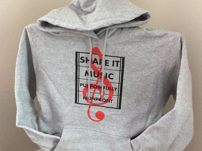 Share It Music - Logo on Grey Hoodie main photo