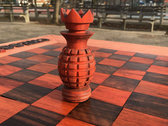 NAPALM (CHESS WARZ) Exotic Wood Chess Board. photo 