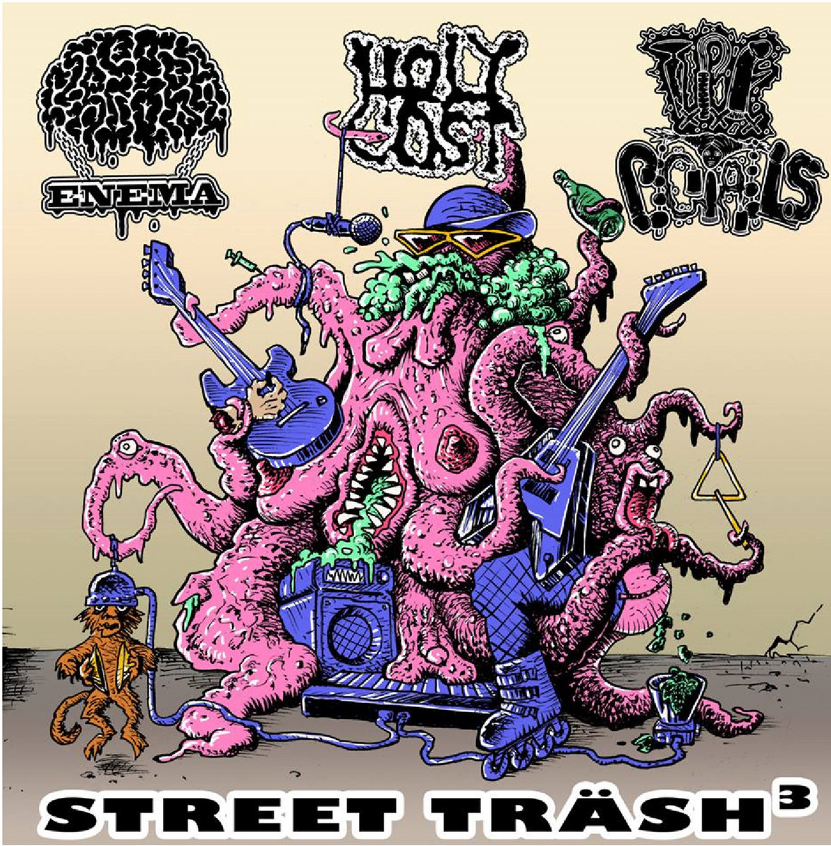 Cerebral Enema/Holy Co$t/TxPxF Pigtails - Street Träsh³ Split