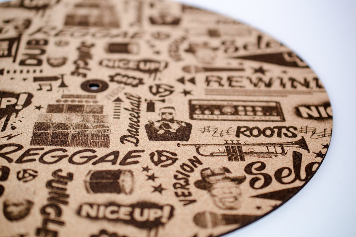 7" cork slipmat PAIR NICE UP! Records