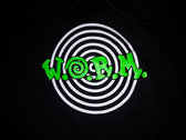 W.O.R.M. Female Strappy Top With Fluorescent Green Logo photo 