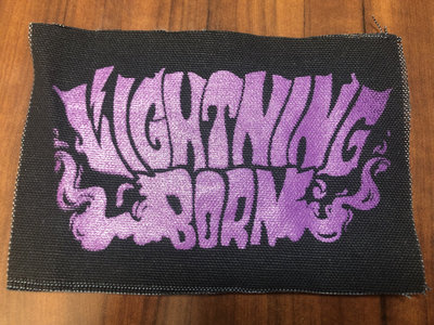 Lightning Born - Purple Logo Canvas Patch 5x7 main photo