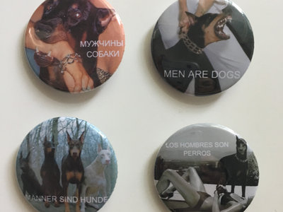 Men Are Dogs 1.5" Pin Pack main photo