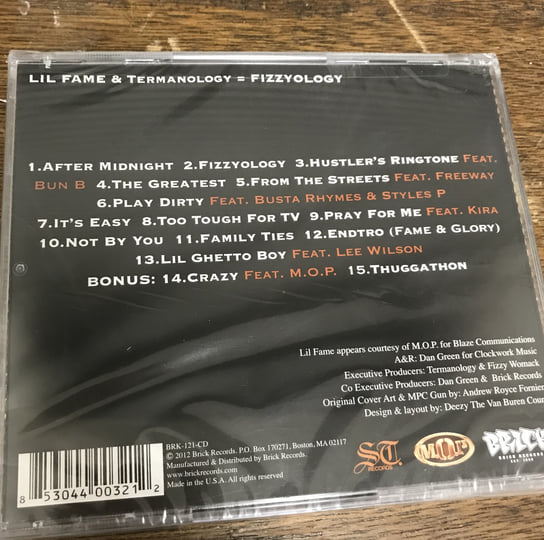 Fizzyology Lil Fame & Termanology レコード Termanology & Lil' Fame = Fizzyology | Termanology & Lil