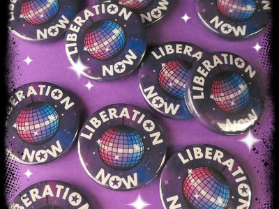 Liberation Now 25mm badge (purple) main photo