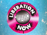 Liberation Now sticker (pink) photo 