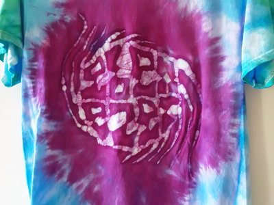 MEDIUM Hand Dyed and Batiked T-shirt (Medium Spiral) main photo