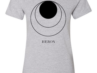 HERON - Women’s T-Shirt (Grey) - Sun Release Circles main photo
