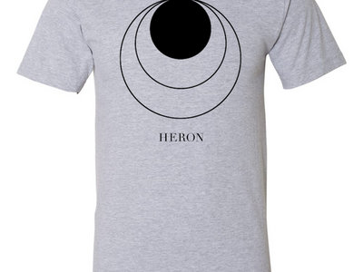 HERON - Mens T-Shirt (Grey) - Sun Release Circles main photo
