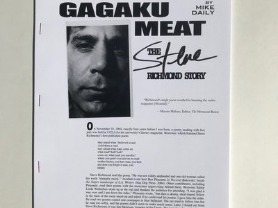 Gagaku Meat: The Steve Richmond Story (2009) + Digital Download main photo