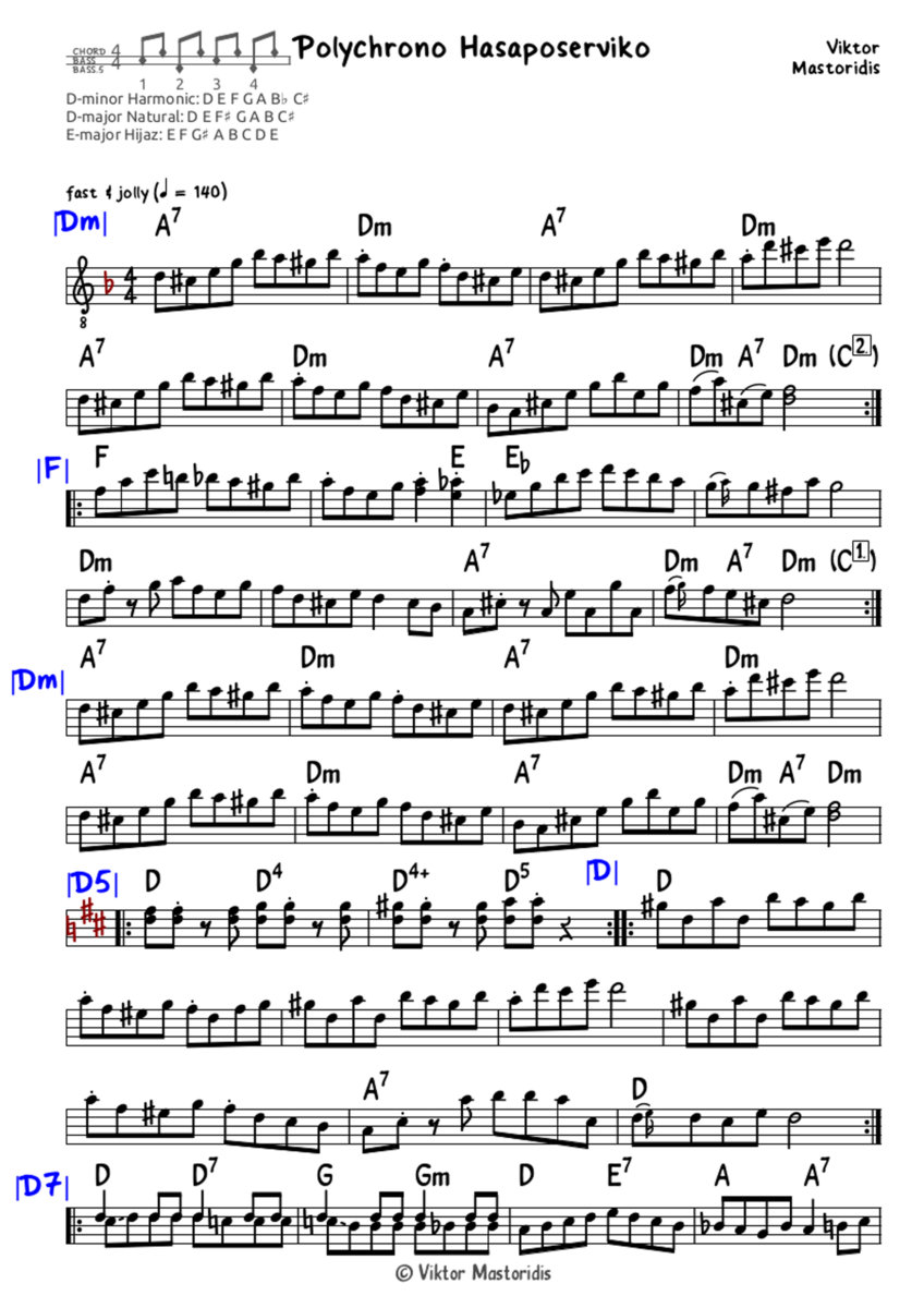 Polychrono Hasaposerviko Baglamas Instrumental Greek Bouzouki