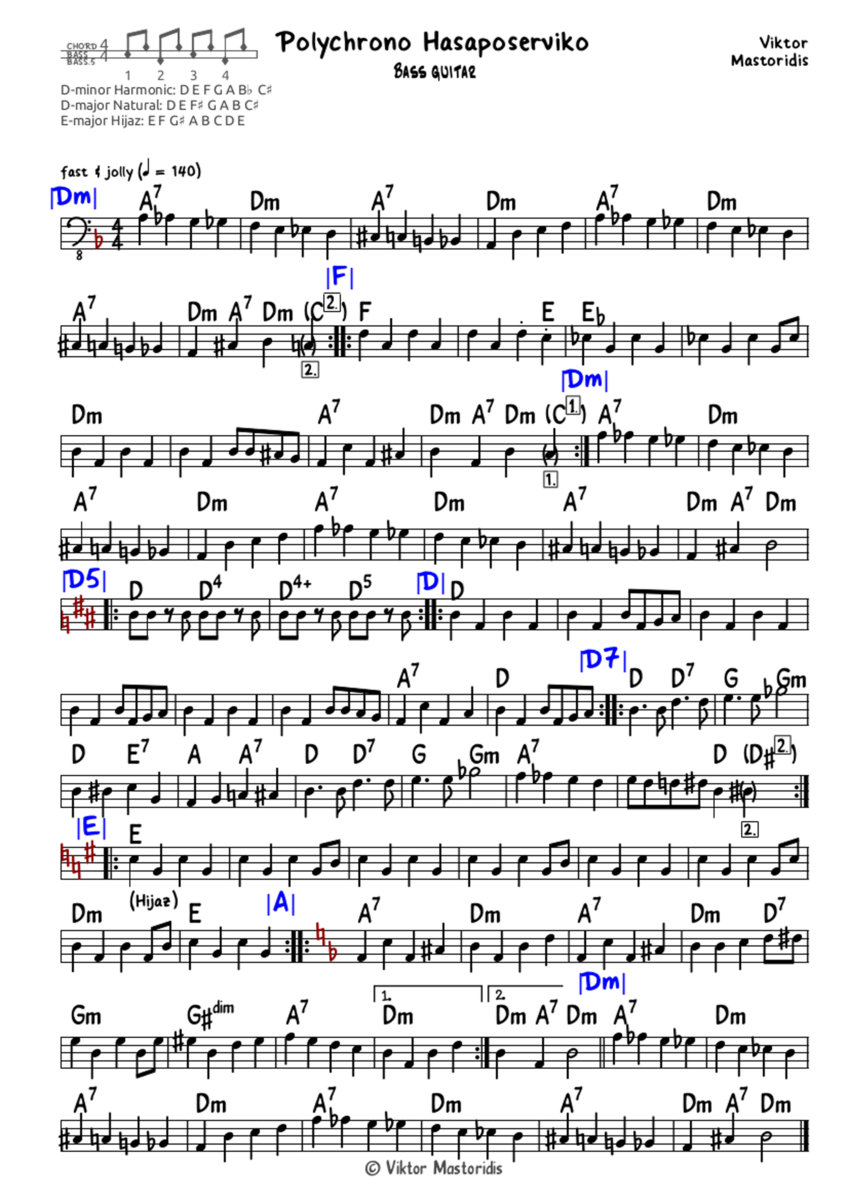 Polychrono Hasaposerviko Baglamas Instrumental Greek Bouzouki