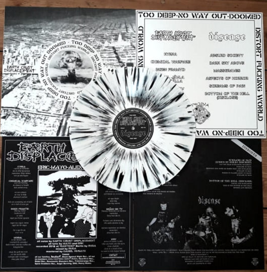 Earth Crust Displacement / Disease split LP | phobiarecords
