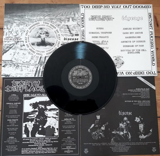 Earth Crust Displacement / Disease split LP | phobiarecords