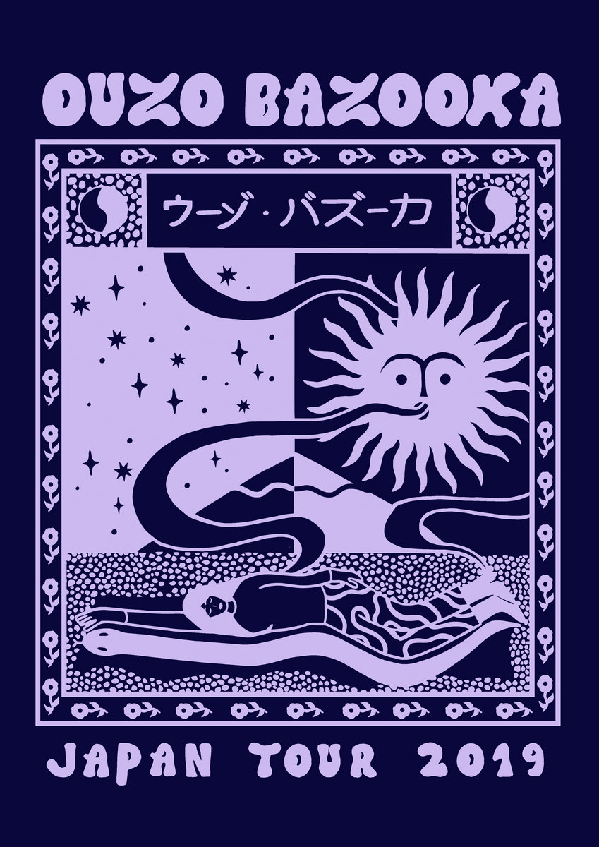 Japan Tour Poster | Ouzo Bazooka