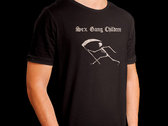 Silver Metallic Ink with Skeleton Logo Black T-Shirt (SILK SCREEN) photo 