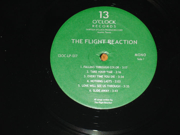 s/t | The Flight Reaction | 13 O' Clock Records