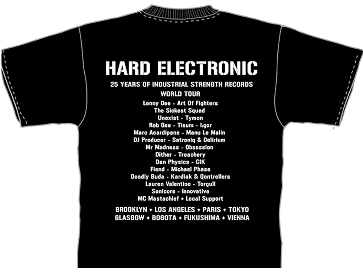 ISR25 Hard Electronic T Shirt | Industrial Strength Records