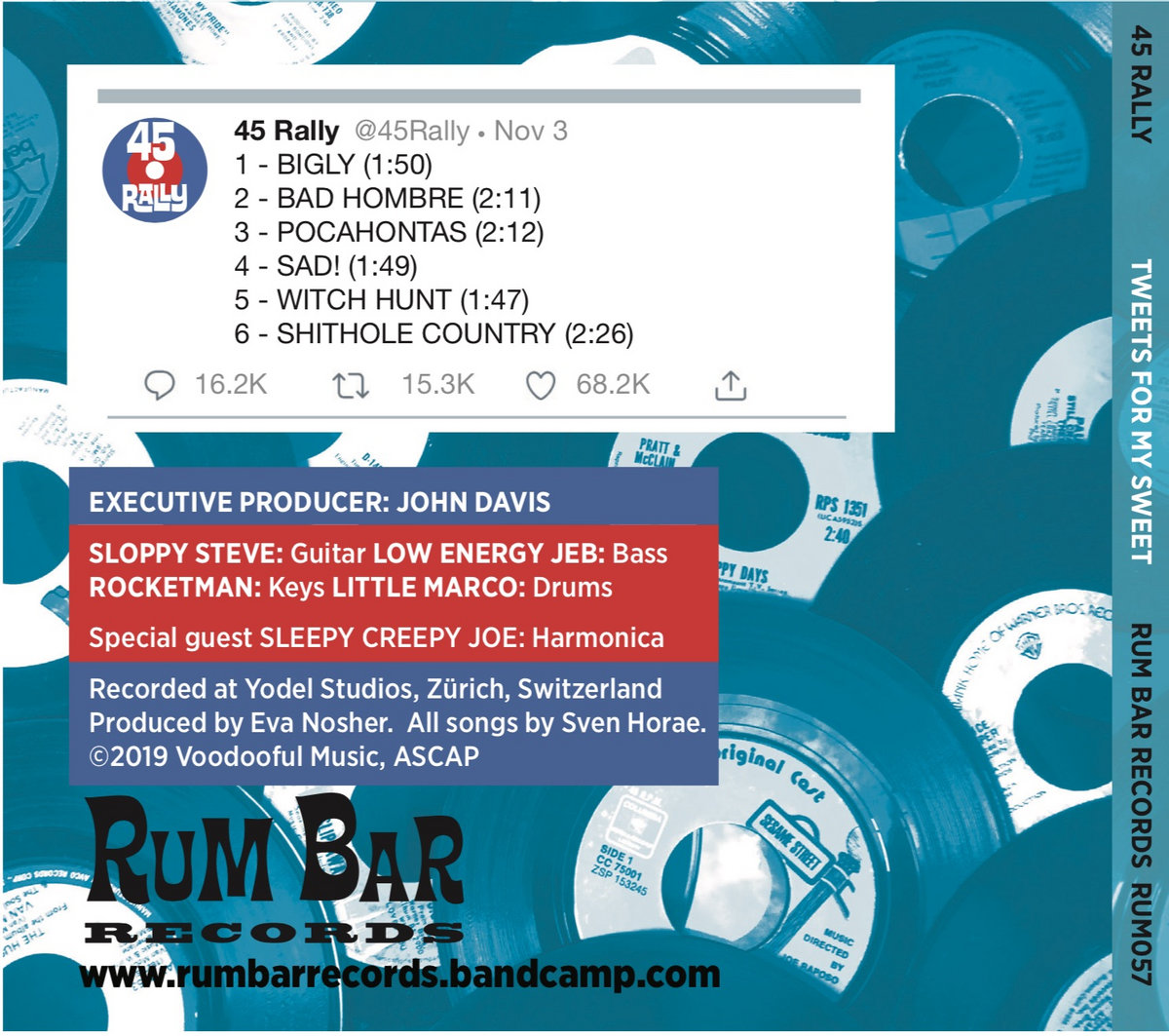 Tweets For My Sweet Bonus Edition The Nice Price 45 Rally Rum Bar Records 45 rally ecopack lyricsheets rockthevote the nice price cd