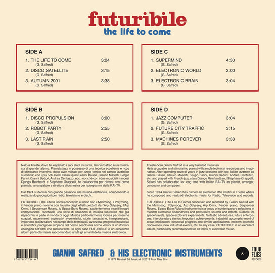 FUTURIBILE | GIANNI SAFRED | Four Flies Records