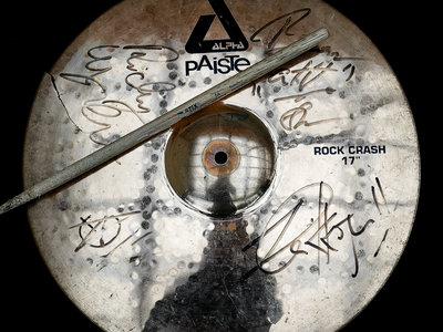Signed Cymbal (You Asked For It - era) + Stick main photo
