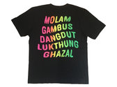 Zudrangma Records "Genres" T-Shirt Black–Neon Size M, L, XL photo 