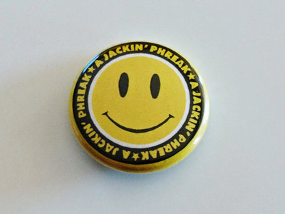 Yellow 2006 AJP logo Pin Badge main photo
