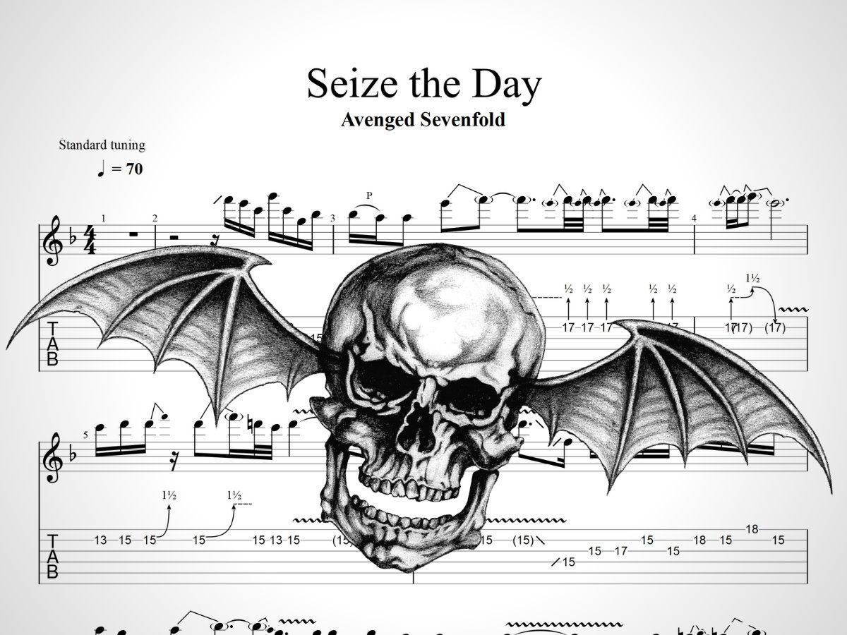 Avenged Sevenfold Seize A Day Solo Guitar Tab Music Sheet