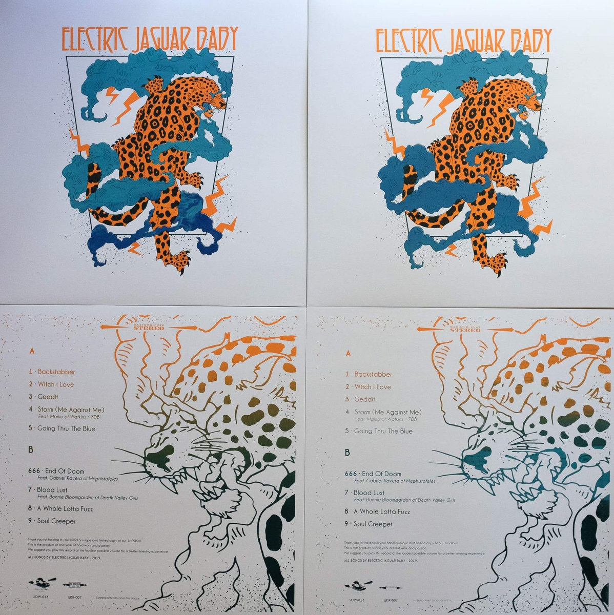 SOW 013 Electric Jaguar Baby S/T album Slice Of Wax Records