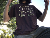 Destructo Disk - "Krew Shirt" (4th pressing): Brown/Sage Green photo 